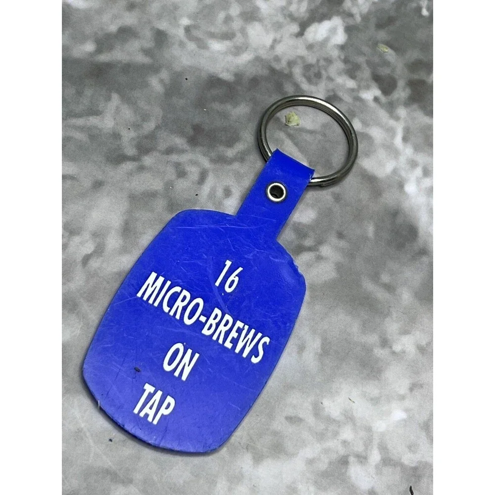 Barker Brew Co. Fredonia New York Vintage Keychain Keyring Brewery